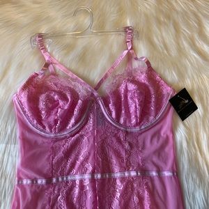 JUSTSEXY LINGERIE | Tops | Justsexy Lingerie Orchid Luxe Lace Bodysuit